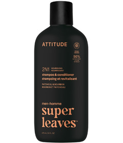 ATTITUDE Super Leaves Men 2in1 Shampoo & Conditioner Patchouli & Bourbon