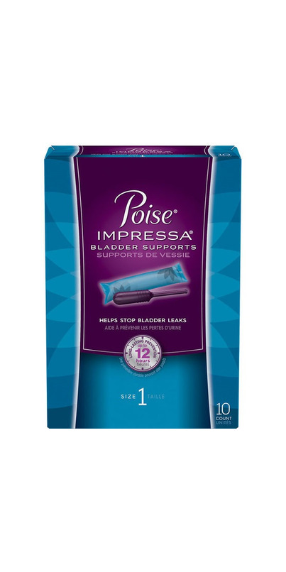 Poise Impressa Incontinence Bladder Supports for Bladder Control, Size 1, 8  Count : : Health & Personal Care