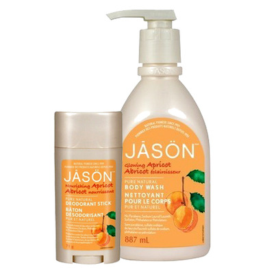 Jason Apricot Deodorant & Apricot Body Wash Bundle