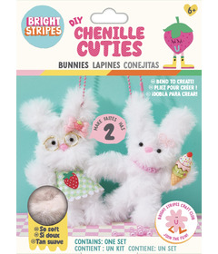 Bright Stripes DIY Chenille Cuties Bunnies