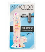 Addiction 100% Silicone Collection Party Marty 7.5 Frost & Confetti 