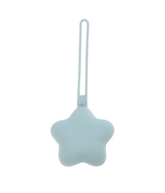 Baby Bliss Star Pacifier Case Dusty Blue