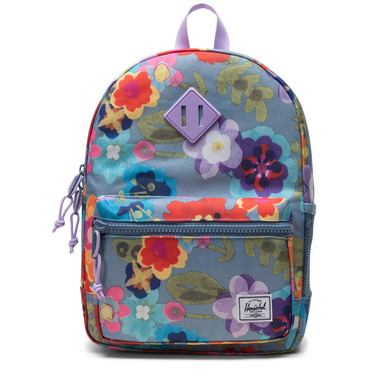 Buy Herschel Supply Heritage Backpack Paper Flowers Faded Denim at Well ...