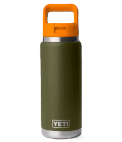 YETI Rambler Straw Bottle Olive/King Crab Orange
