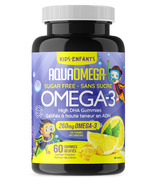 Aqua Omega High DHA Kids Gummies Lemon
