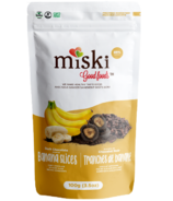 Miski Good Foods Tranches de banane enrobées de chocolat noir