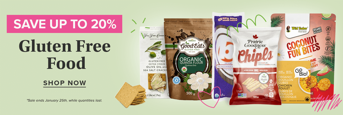 Save up to 20% on Gluten Free Food