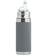 Pura Insulated Sippy Bottle with Slate Sleeve