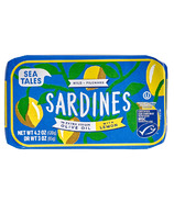 Sea Tales Sardines en extra Virgin Huile d’olive au citron