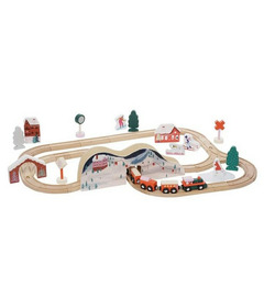 Manhattan Toy Alpine Express Wooden Train Set