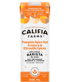 Califia Farms mélange barista à l'avoine et aux épices à la citrouille