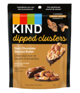 KIND Dipped Clusters Beurre d'amande au chocolat noir