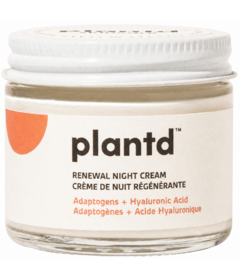 Plantd Skincare Renewal Night Cream with Adaptogens & Hyaluronic Acid