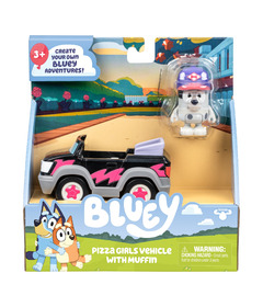 Bluey Pizza Girls Vehicle & Muffin