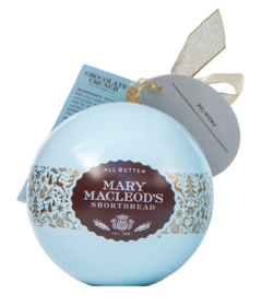 Mary Macleod's Shortbread Blue Ornament Tin Chocolate Crunch 