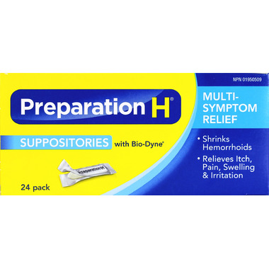 Buy Preparation H Suppositories with Bio-Dyne at Well.ca | Free Shipping $35+ in Canada