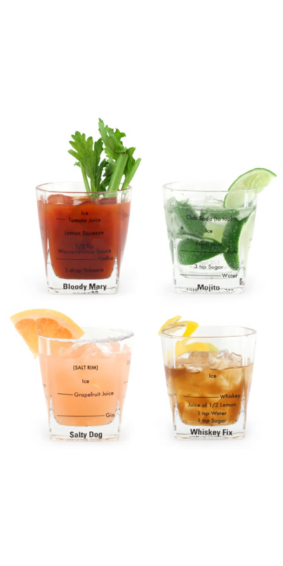 Kikkerland Bartending Glasses