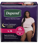 Depend Night Defense Women's Incontinence & Postpartum Underwear