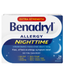 Caplets pour les allergies nocturnes de Benadryl