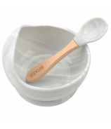 Glitter & Spice Silicone Bowl + Spoon Set Marble