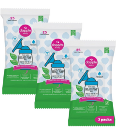 Dapple Baby Breast Pump Cleaner Wipes Fragrance Free