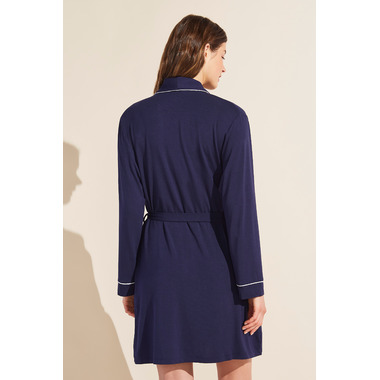 Buy Eberjey Gisele The Tuxedo Robe Navy & Ivory At Well.ca | Free ...