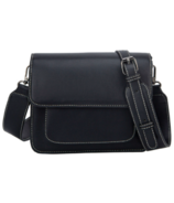 Sac à bandoulière HVISK Cayman Pocket Contrast Black