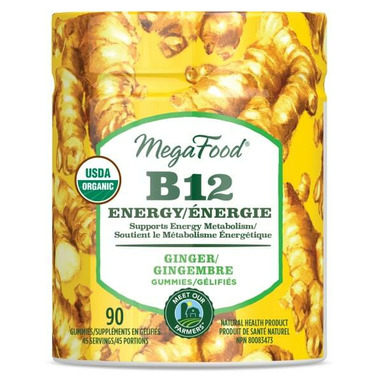 MegaFood Vitamin B12 Energy Ginger Gummies MegaFood Vitamin B12 Energy Ginger Gummies