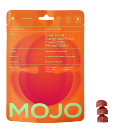 MOJO Brain Boost Gummies Strawberry & Tangerine