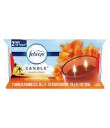 Febreze Odor-Eliminating 2-Wick Mini Candle 2-Pack Hawaiian Aloha