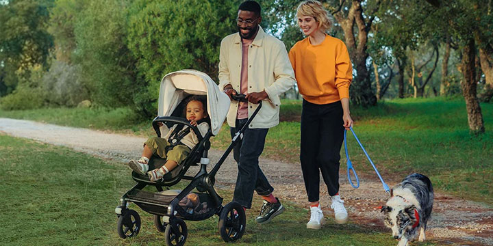 Bugaboo Fox3 stroller with small family