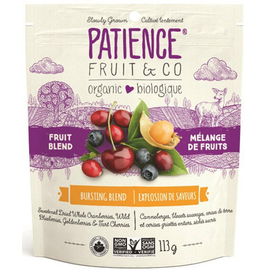 Patience Fruit & Co. Organic Dried Fruit Mixed Berries Bursting Blend Patience Fruit & Co. Organic Dried Fruit Mixed Berries Bursting Blend