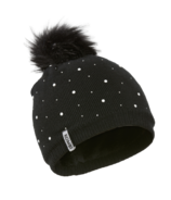 Kombi Junior Flashy Pom Pom Toque Black