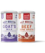 The Honest Kitchen Daily Boosters For Dogs Goat's Milk & Beef Broth Bundle