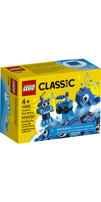 Buy LEGO Classic Creative Blue Bricks Kids' Building Kit Starter Set at ...