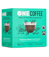 OneCoffee Organic Single Serve Coffee Sumatran Blend Dark Roast