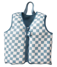 Current Tyed Clothing Float Vest Blue Checkers