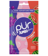 PUR Gomme Jumbo Sans Sucre Raisin, Bubblegum, Pastèque