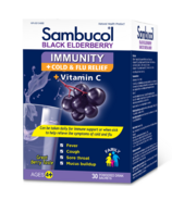Sambucol Powederd Drink Immunité Rhume & Soulagement de la fumée + Vitamine C
