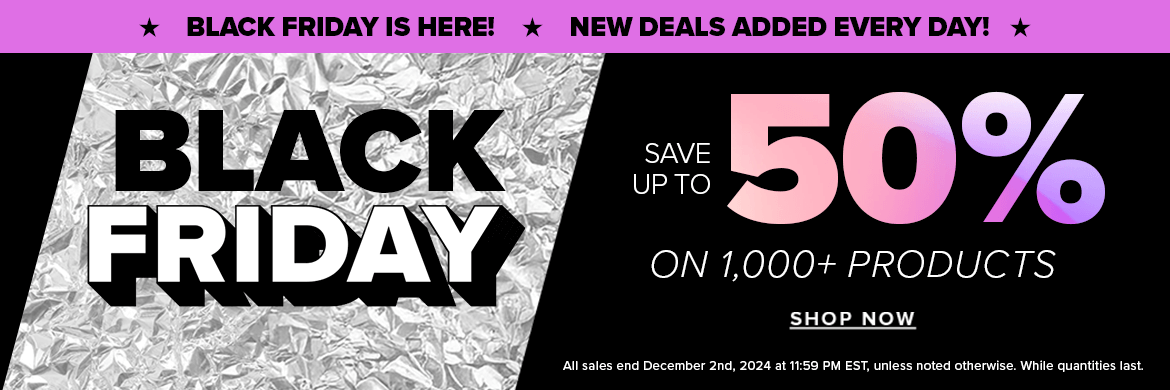 Black Friday: save up to 50%