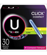 U by Kotex Click Compact Tampons Multipack Regular/Super Absorbency
