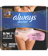 Always Discreet Boutique Incontinence Underwear Maximum Protection Peach