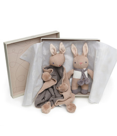 ThreadBear Baby Threads Taupe Bunny Gift Set