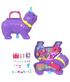 Polly Pocket Celebration Kitty Pinata Playset