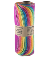 Cheeks Ahoy Pre-Rolled Reusable Non-Paper Towels Rainbow