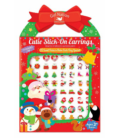 Girl Nation Sticker Earrings Cutie Merry Christmas