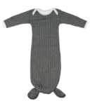 Juddlies Cottage Collection Organic Nightgown Bear Black