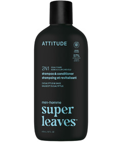ATTITUDE Super Leaves Men 2in1 Shampoo & Conditioner Eucalyptus & Sage