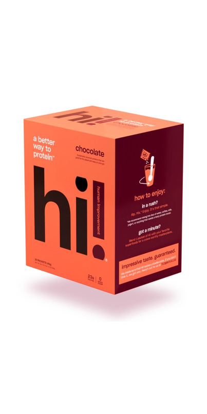 Buy hi! Human Improvement Chocolate Protein Powder 20 Pack at Well.ca ...