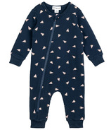 miles the label Baby Long Sleeve Coverall Knit Navy